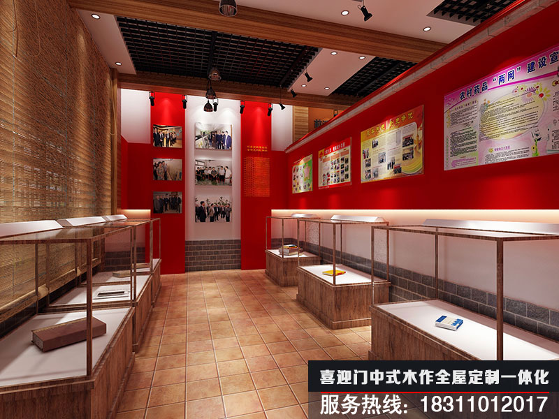 中式展廳設(shè)計(jì)效果圖