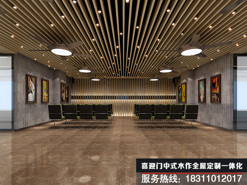 辦公室大堂設(shè)計效果圖