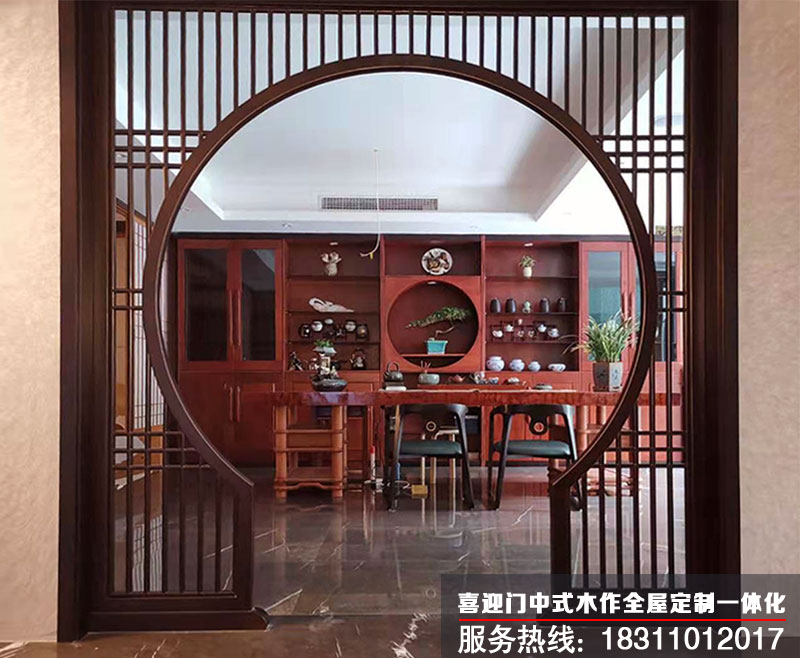 喜迎門(mén)茶室中式柜子圖片