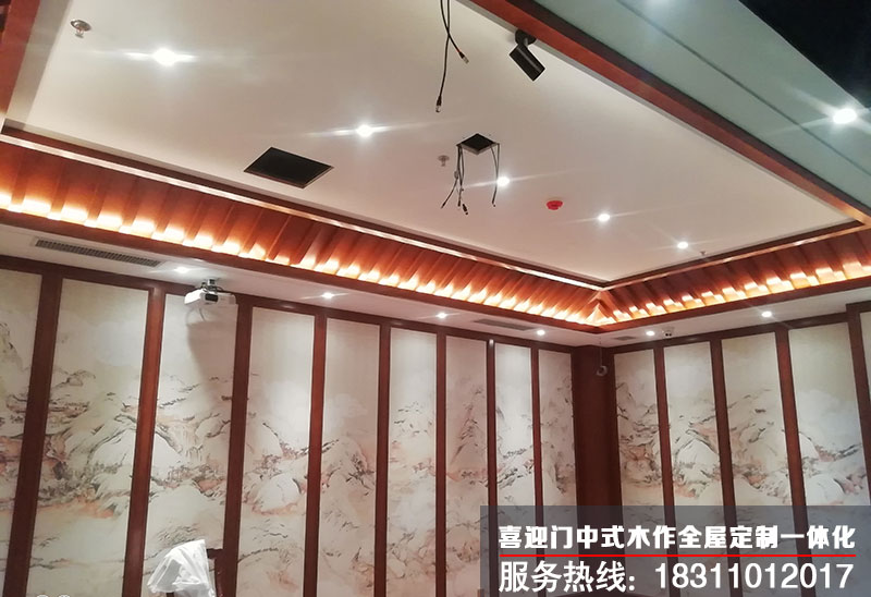 中式會(huì)所裝修安裝效果圖