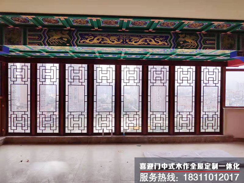喜迎門仿古木門窗廠家