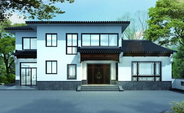 喜迎門中式別墅的建筑設(shè)計圖片